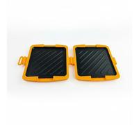 Fxzqgnh Panini-presse Sandwichtoaster Machine Compacte Plaques de Cuisson Antiadhésives Ouverture Fermée Rapide Matériau Robuste et Facile à Nettoyer pour Cuisine, Orange, Rayures Diagonales