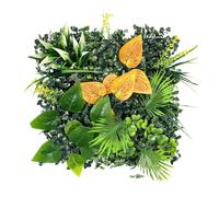Fxzqgnh Panneau Végétal Artificiel Mural Extérieur et Intérieur Écran de Verdure Synthétique Léger Panneau Décoratif Intimité pour Clôtures Adapté Cou, Style C