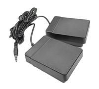 Fxzqgnh Pédale Double pour Instruments de Musique, Pédale, Facile à Utiliser, Interrupteur Au Pied Momentané Polyvalent pour La Pratique Du Synthétis