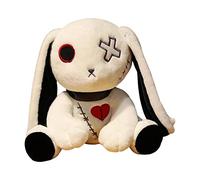 Fxzqgnh Peluche Lapin, Jouet Lapin Doux et Câlin, Idéal pour Cadeau, Chambre, 25cm Blanc