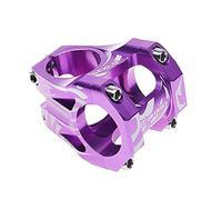 Fxzqgnh Pièce Potence Guidon VTT BMX Route Fixie Adaptateur Aluminium Alliage Forgé 3D Installation Facile Convient à Off- Entraînement, Violet