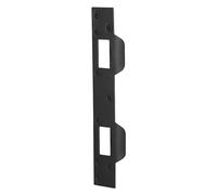 Fxzqgnh Plaque de Gâche de Sécurité pour Porte D'entrée, En Acier Robuste, Fixation de Porte, Accessoires Métalliques, Quincaillerie Professionnelle Adapt, noir