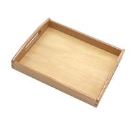 Fxzqgnh Plateau en Bois, Bac à Sable Robuste et Léger, Plateau Rectangulaire en Bois à Usage éducatif, pour Les Exercices, Les Leçons et Les Activités, Petit