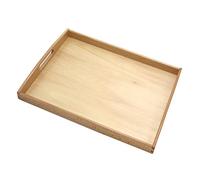 Fxzqgnh Plateau en Bois, Bac à Sable Robuste et Léger, Plateau Rectangulaire en Bois à Usage éducatif, pour Les Exercices, Les Leçons et Les Activités, Grand