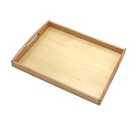 Fxzqgnh Plateau en Bois, Bac à Sable Robuste et Léger, Plateau Rectangulaire en Bois à Usage éducatif, pour Les Exercices, Les Leçons et Les Activités, Moyen
