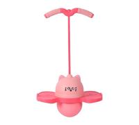 Fxzqgnh Pogo Ball Accessoire de Jeu avec Poignée Renforcée et Base Large Aide à Améliorer La Coordination et L'Équilibre Utilisable à La Maison et en Plein A, Rose