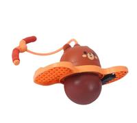 Fxzqgnh Pogo Ball Accessoire de Jeu avec Poignée Renforcée et Base Large Aide à Améliorer La Coordination et L'Équilibre Utilisable à La Maison et en Plein A, CafÉ