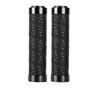 Fxzqgnh Poignées de Guidon Universelles pour Tous Types de Vélos Matériau PU Respirant et Léger avec Double Verrouillage pour Une Sécurité Maximale, Noir