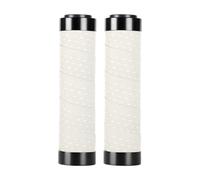 Fxzqgnh Poignées de Guidon Universelles pour Tous Types de Vélos Matériau PU Respirant et Léger avec Double Verrouillage pour Une Sécurité Maximale, Blanc
