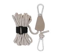 Fxzqgnh Poulie à Cliquet, Par Corde, Corde de Tente, Régulateur de Poulie, Cordon Ajustable, Corde de Tente pour L'escalade, Le Camping et, L and Brown
