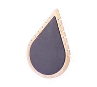 Fxzqgnh Présentoir Collier Porte Bijoux Support Organisateur Bois Forme Goutte Finition Flocage Accessible Rapidement pour Sélection de Bijoux Adapté pour BOU, S Gris