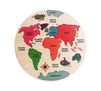 Fxzqgnh Puzzle Des 7 Continents - Jeu de Géographie éducatif pour Toute La Famille