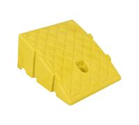 Fxzqgnh Rampe d'accès pour - Accessoires légers et faciles à utiliser - Rampe jaune haute visibilité pour diables, tondeuses, voitures et allées, 13 Cm