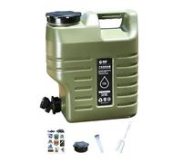 Fxzqgnh Récipient à Eau, Seau avec Robinet et Couvercle de Rechange, Bidon d'eau, pour Les Mains, Faire des Barbecues et Randonner, 30x16x35cm 12L