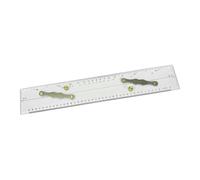 Fxzqgnh Règle Parallèle de Navigation Conçue pour La Cartographie Marine Fonction de Mesure entre Lignes de Route et Relèvement Outil Portable En Pp, 45cm