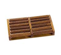Fxzqgnh Roller Massage Bois Fonction Massage Pieds Action Diamant Base Antidérapante Support Solide Application Relaxation Utilisation Portable Adapté à, 6 rangées