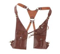 Fxzqgnh Sac Bandoulière Steampunk, Portefeuille Décontracté pour Accessoires de Costume et de Cosplay, Marron Profond