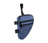 Fxzqgnh Sac de béquille avant, pochette universelle, polyester triangulaire, imperméable, poche zippée, convient pour les promenades et un usage quotidien, bleu