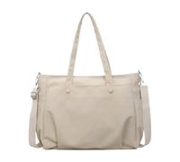 Fxzqgnh Sacoche pour Ordinateur Portable Résistante avec Poche Extérieure en Tissu Oxford, Adaptée Aux Cadres, Aux étudiants et Aux Activités de Loisirs, Beige