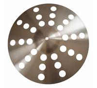Fxzqgnh Schlaginstrument Becken Percussion Instrument Percussion Accessoire Montage Perforé Structure Unique en Bronze Adapté à la Pratique Musicale Scène Live Répétition, 15,5 Pouces 39,8 Cm