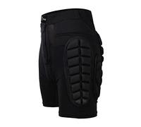 Fxzqgnh Shorts de Protection Rembourrés Multi-coussinets pour Glisse Protection Des Vertèbres et Jambes Fermeture à Sticker Tissu Souple et Résistant Adaptés, XL