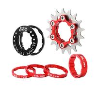 Fxzqgnh Single Speed Cassette Bicyclette Conversion Pignon Acier Engrenage Refit Hub Kit Composant Adaptateur Adapté Cyclisme Loisirs Réparation, Rouge