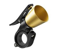 Fxzqgnh Sonnette de Vélo Sonnette pour Bicyclette Une Cloche Miniature Solide en Alliage de Cuivre avec Guidon Montage Rapide et Adaptée à C, Or