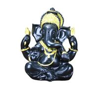 Fxzqgnh Statue, Figurine de Dieu à Tête D'Éléphant, Décoration Intérieure, Statuette pour La Maison, Noir