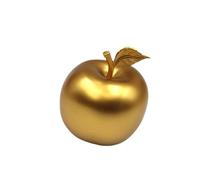 Fxzqgnh Statuette de Pomme, Décoration de Table, Cadeau de Noël Simple, Sculpture de Laiton, Figurine Décorative pour Cheminée, Bureau, Décoration de, or
