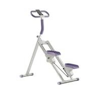 Fxzqgnh Stepper D'appartement Pliable Antidérapant Escalaur Vertical avec Guidon Stable Monte-Escalier Pliable pour Adultes, Violet