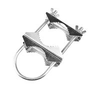 Fxzqgnh Support de Fixation pour Mât D'antenne, Mâchoire en V, Support Robuste pour Parasols, Fixation par Boulon en U sur Tuyau