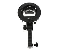 Fxzqgnh Support de Flash Bracket Adaptateur Réflecteur Support Parapluie Fixation Hot Shoe Antidérapant Métal PVC Convient Studio Photo 30cm