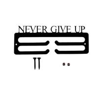 Fxzqgnh Support mural pour médailles, organiseur de ruban de récompense, support multifonction pour la course, le softball et plus encore, ne jamais abandonner