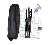 Fxzqgnh Support Pliable pour Poche de Perfusion, Support Amovible pour Sonde D'alimentation, Hauteur Réglable pour Les Soins à Domicile Au Chevet Du Patie, avec Panier