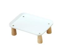 Fxzqgnh Support surélevé pour Gamelles d'animaux, Porte-gamelle pour Chien, Lavable, Imperméable, Stable, pour Chats et Chiens, Blanc 24x17x8cm