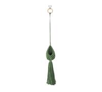 Fxzqgnh Suspension pour Plantes en Macramé, Panier Suspendu en Corde Solide, Design Simple et élégant, Idéal pour Le Salon, Une Fenêtre, Une Terrasse Ou comme, Vert
