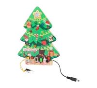 Fxzqgnh Tableau D'activités Sapin de Noël avec Tableau Sensoriel Lumineux éducatif