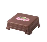 Fxzqgnh Tabouret avec Rangement Rembourré Tabouret à Genoux Pliable Banc Méditation, Une Fleur De Lotus Améliorée