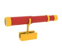 Fxzqgnh Télescope Pirate pour Enfants Monoculaire Rétractable Manuel en Pp Accessoire de Jeu Adapté à l'Observation Extérieure Activité Scolaire Découverte, Rouge et Jaune