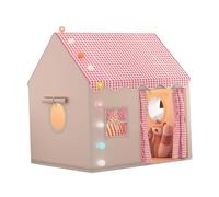 Fxzqgnh Tente de Jeu Château pour Enfants, Pliable, Structure Robuste, Facile à Monter, Convient Aux Filles et Aux Garçons, Idéale pour Les Jeux de Rôle, Rouge