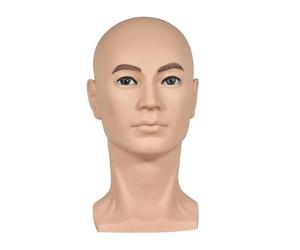 Fxzqgnh Tête de Mannequin Mannequin Perruque Présentoir Support Stable Coiffure Homme Base Solide Surface PVC Usage Professionnel et Privé Adaptée à Salon Bou, Mâle
