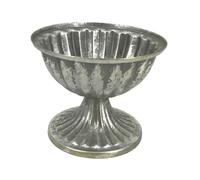 Fxzqgnh Urne Française, Jardinière, Vase Décoratif, Décoration de Table, Composition Florale Européenne en Fer Forgé, de Fleurs, Pot de Fleurs pour, Argent Antique Grand