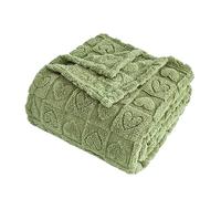 FY FIBER HOUSE Couverture en Flanelle à Carreaux en Forme de cœur - Couverture Douce et Chaude pour Amoureux, Maman, père, Lavable, légère et pelucheuse pour canapé, Sofa, lit, Bureau, Toutes Saisons