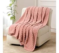 FY FIBER HOUSE Couverture polaire en laine de cellulose pour lapin Rose 130 x 150 cm