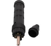 FY0023 Brûleur d'adaptateur central latéral plasma, kit d'adaptateur central de montage sur panneau, compatible avec plusieurs modèles de lampe de poche, noir, 1 pièce