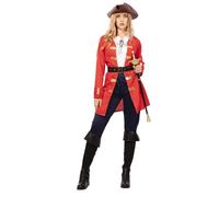 FYasa Déguisement de capitaine pirate pour femme Taille S