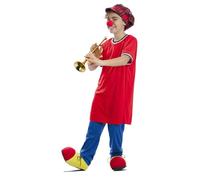 FYASA Déguisement de clown classique des années 80 pour enfant, taille 7 à 9 ans