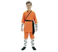 FYASA Déguisement de maître shaolin pour enfant, taille 5 à 6 ans
