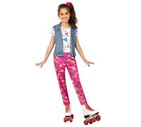 FYASA Déguisement de patineuse 90's pour fille, taille 7 à 9 ans