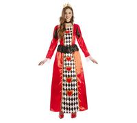 FYASA - Déguisement de Reine des Cœurs pour femme Taille S
